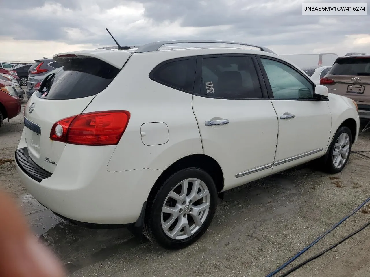 2012 Nissan Rogue S VIN: JN8AS5MV1CW416274 Lot: 76235594