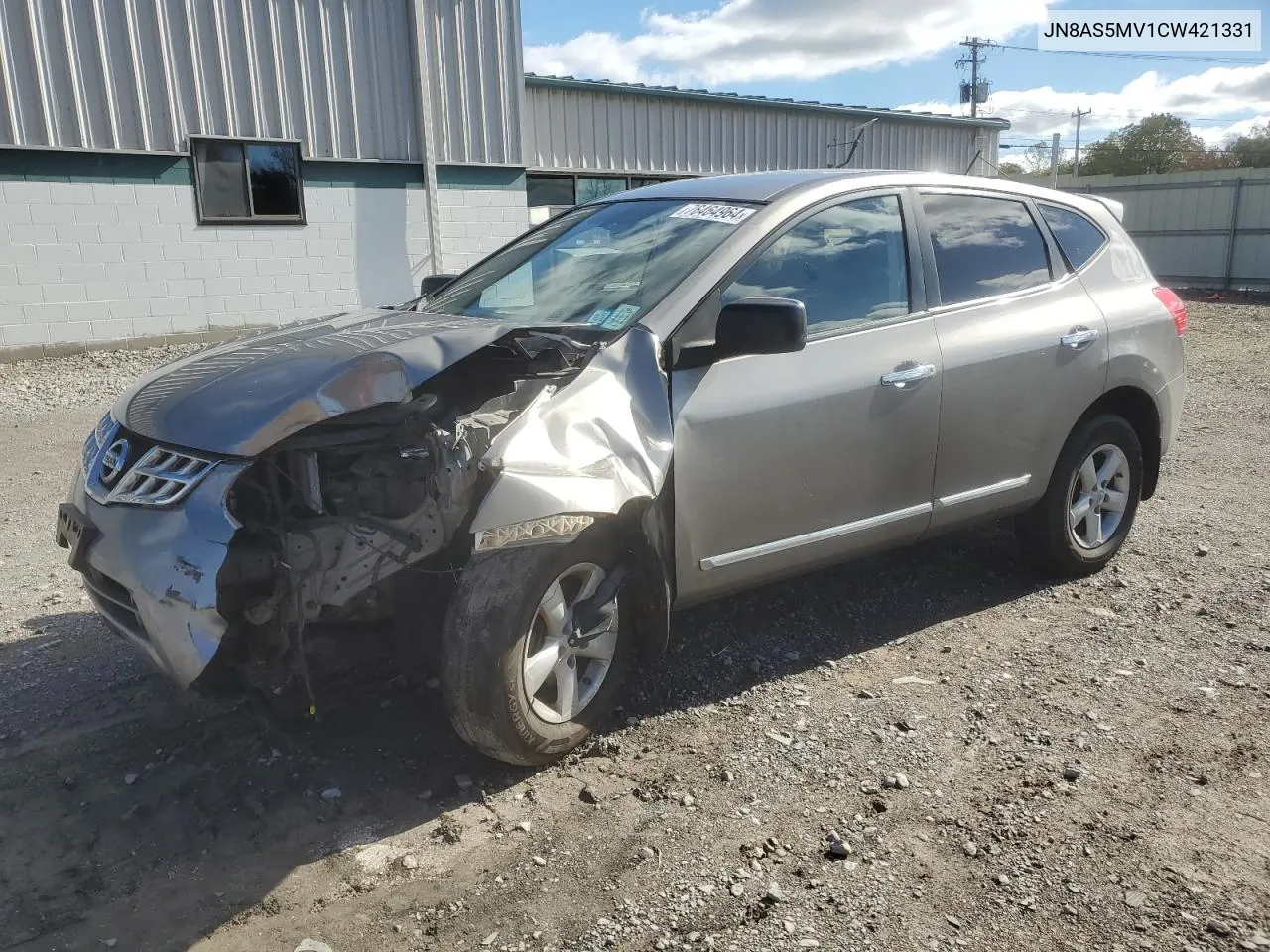 2012 Nissan Rogue S VIN: JN8AS5MV1CW421331 Lot: 76464964