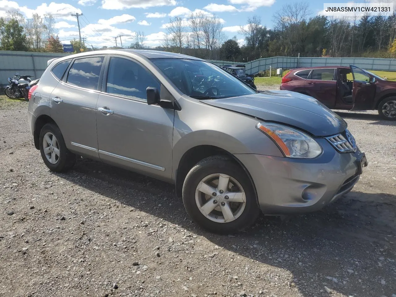 2012 Nissan Rogue S VIN: JN8AS5MV1CW421331 Lot: 76464964