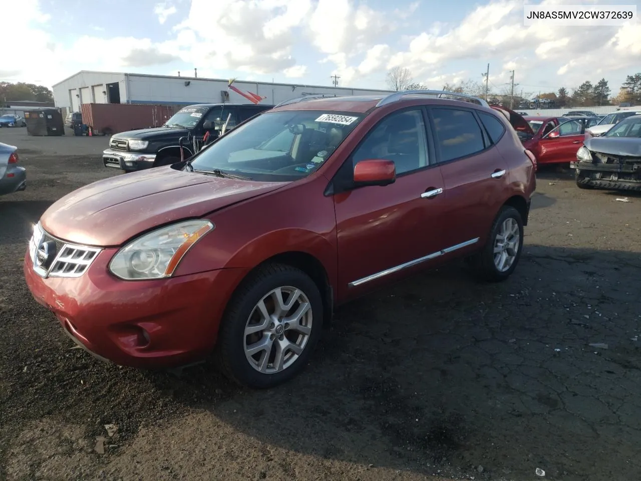 2012 Nissan Rogue S VIN: JN8AS5MV2CW372639 Lot: 76592854