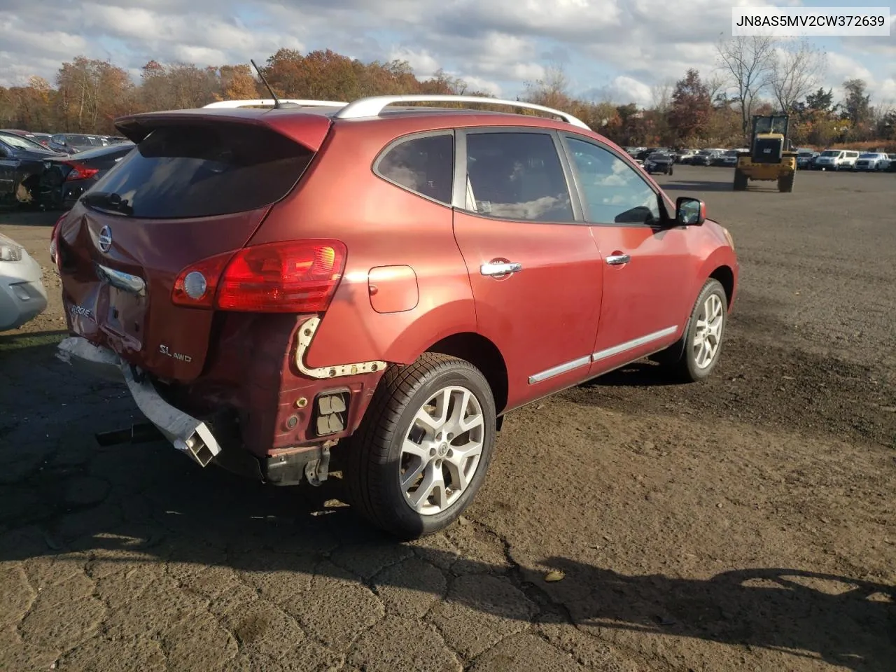 2012 Nissan Rogue S VIN: JN8AS5MV2CW372639 Lot: 76592854