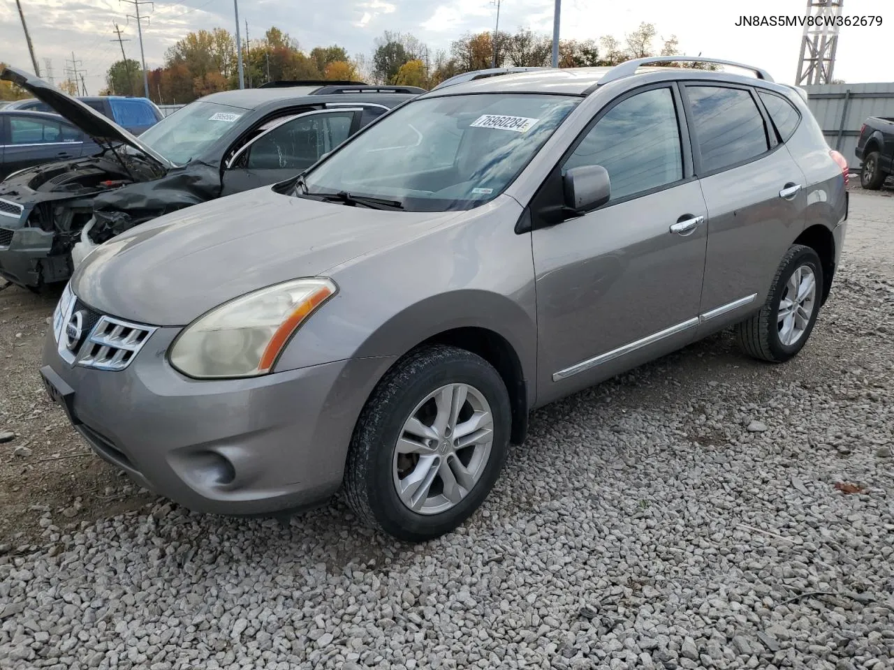 2012 Nissan Rogue S VIN: JN8AS5MV8CW362679 Lot: 76960284