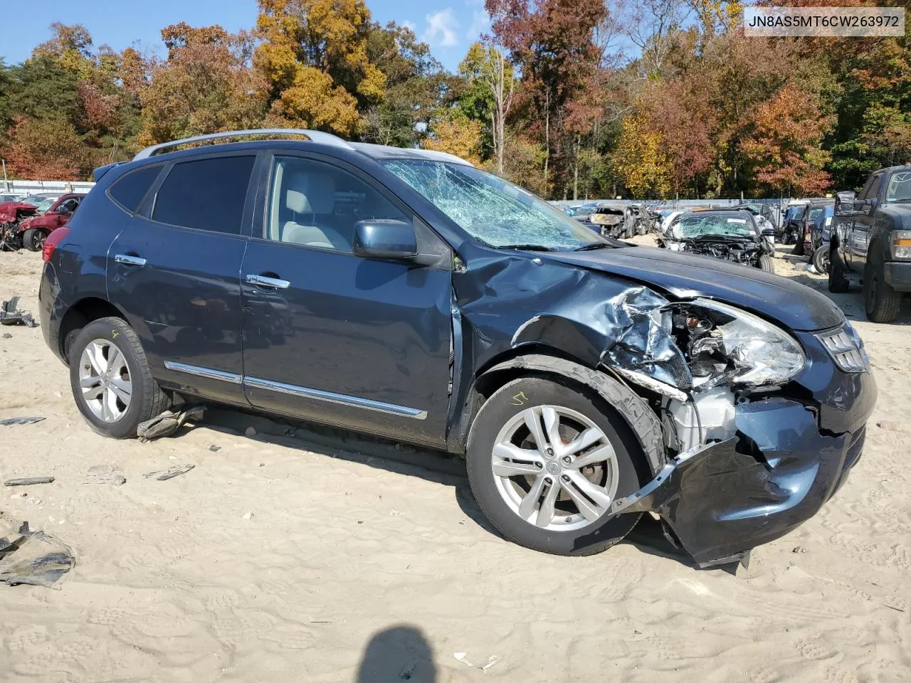 2012 Nissan Rogue S VIN: JN8AS5MT6CW263972 Lot: 77252864