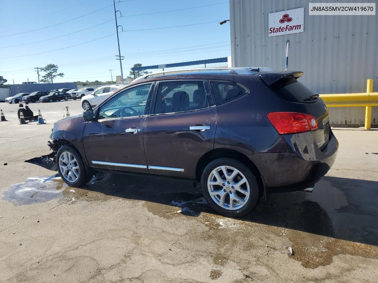 2012 Nissan Rogue S VIN: JN8AS5MV2CW419670 Lot: 77256254