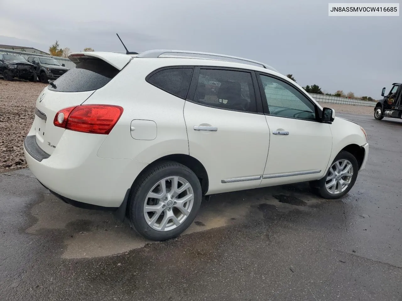 2012 Nissan Rogue S VIN: JN8AS5MV0CW416685 Lot: 77667344