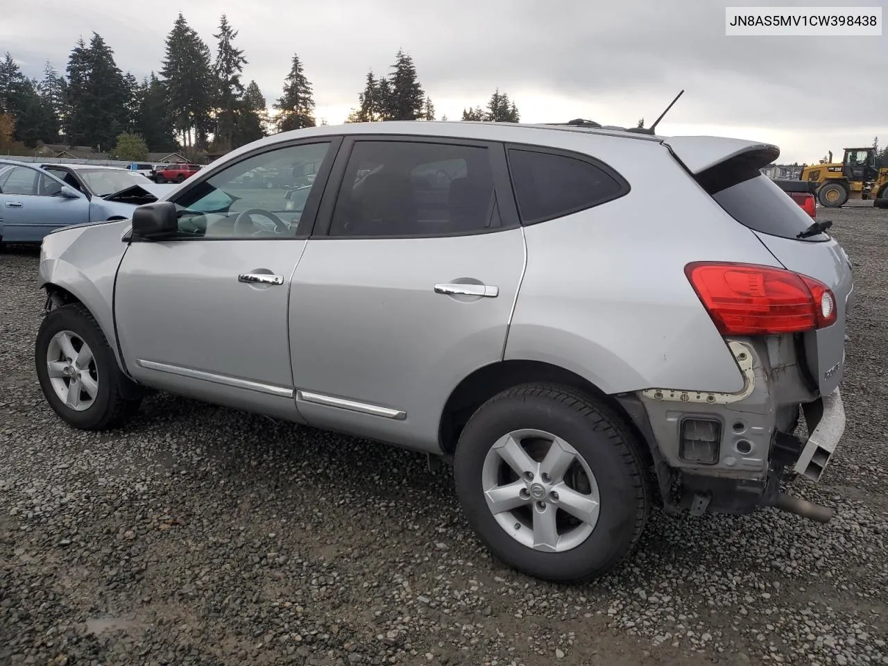 2012 Nissan Rogue S VIN: JN8AS5MV1CW398438 Lot: 77907534