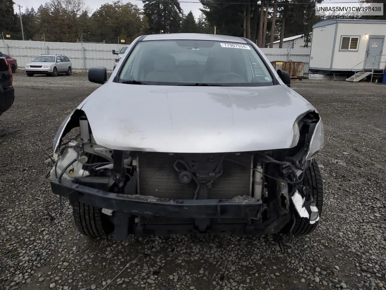 2012 Nissan Rogue S VIN: JN8AS5MV1CW398438 Lot: 77907534