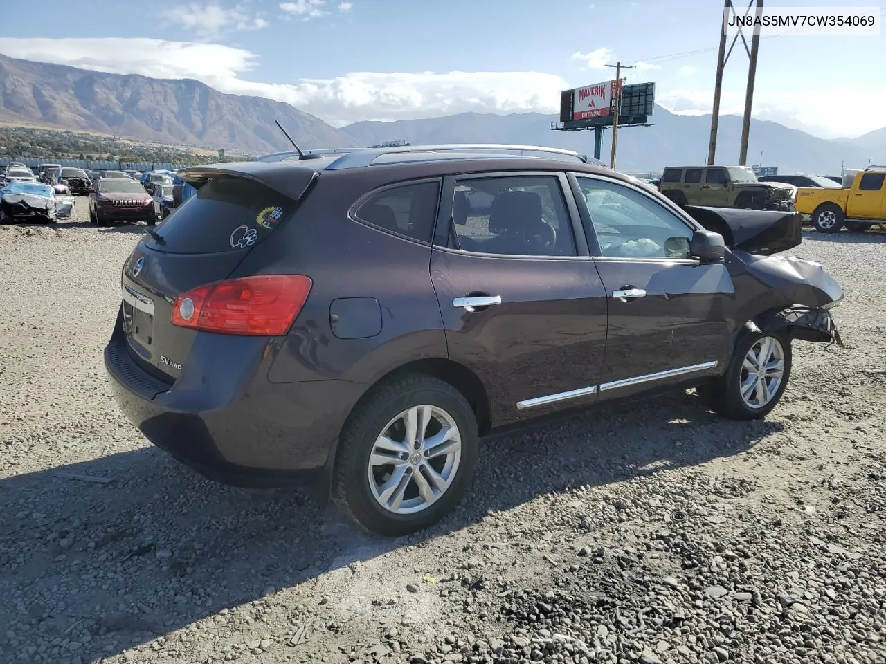 2012 Nissan Rogue S VIN: JN8AS5MV7CW354069 Lot: 78309264