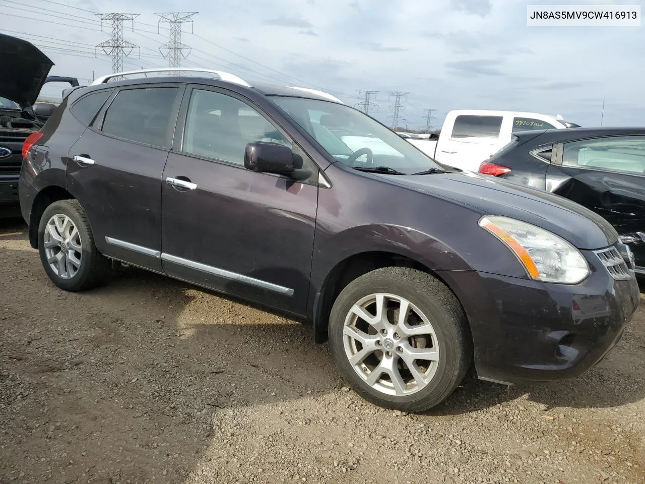 2012 Nissan Rogue S VIN: JN8AS5MV9CW416913 Lot: 78358664