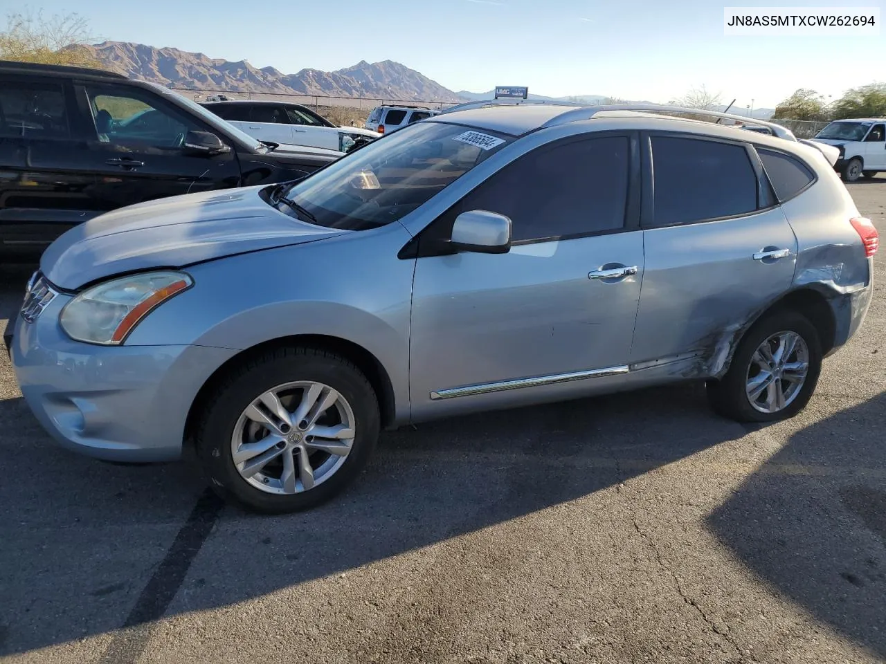 2012 Nissan Rogue S VIN: JN8AS5MTXCW262694 Lot: 78366504