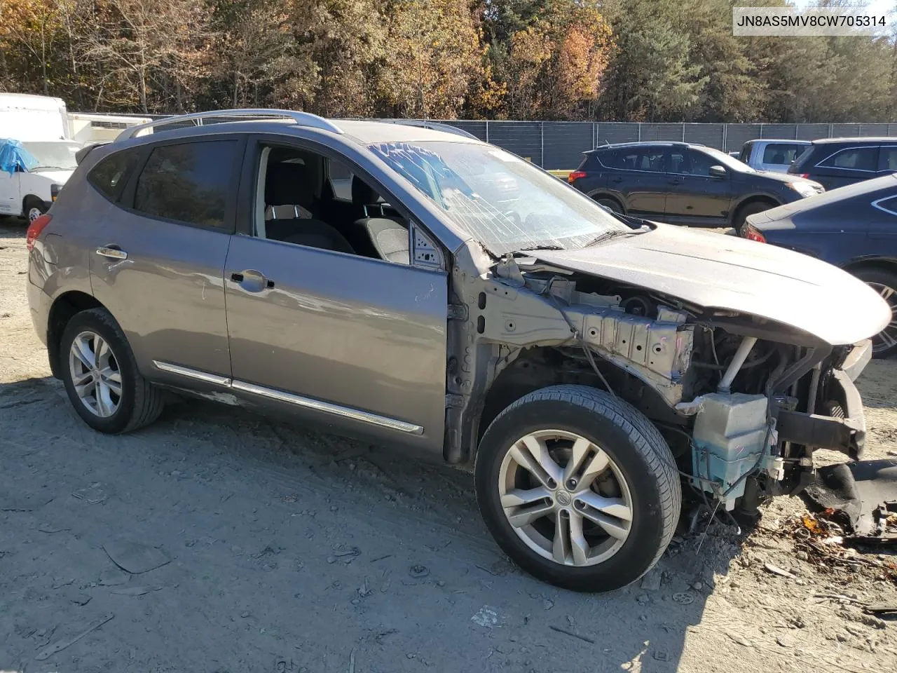 2012 Nissan Rogue S VIN: JN8AS5MV8CW705314 Lot: 78522404