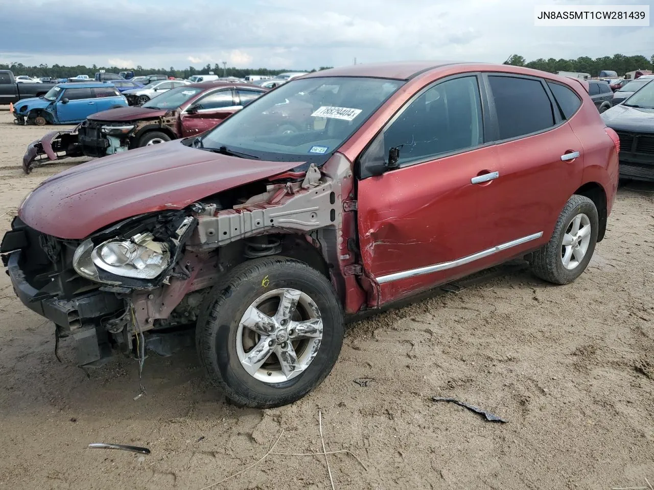 2012 Nissan Rogue S VIN: JN8AS5MT1CW281439 Lot: 78829404