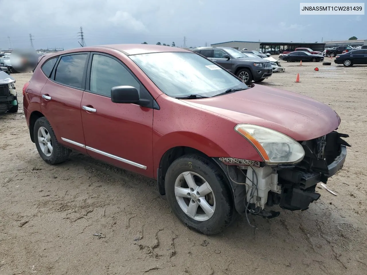 2012 Nissan Rogue S VIN: JN8AS5MT1CW281439 Lot: 78829404