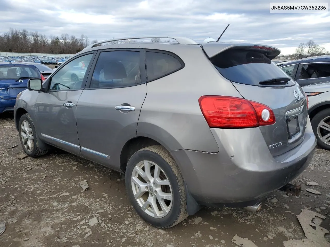 2012 Nissan Rogue S VIN: JN8AS5MV7CW362236 Lot: 79593483