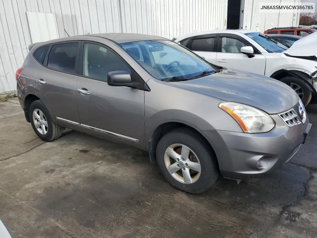 2012 Nissan Rogue S VIN: JN8AS5MV6CW386785 Lot: 80106944