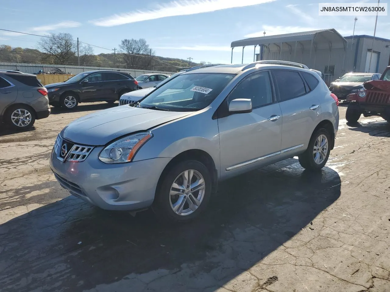 2012 Nissan Rogue S VIN: JN8AS5MT1CW263006 Lot: 80385804