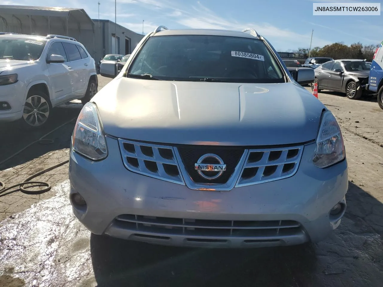 2012 Nissan Rogue S VIN: JN8AS5MT1CW263006 Lot: 80385804