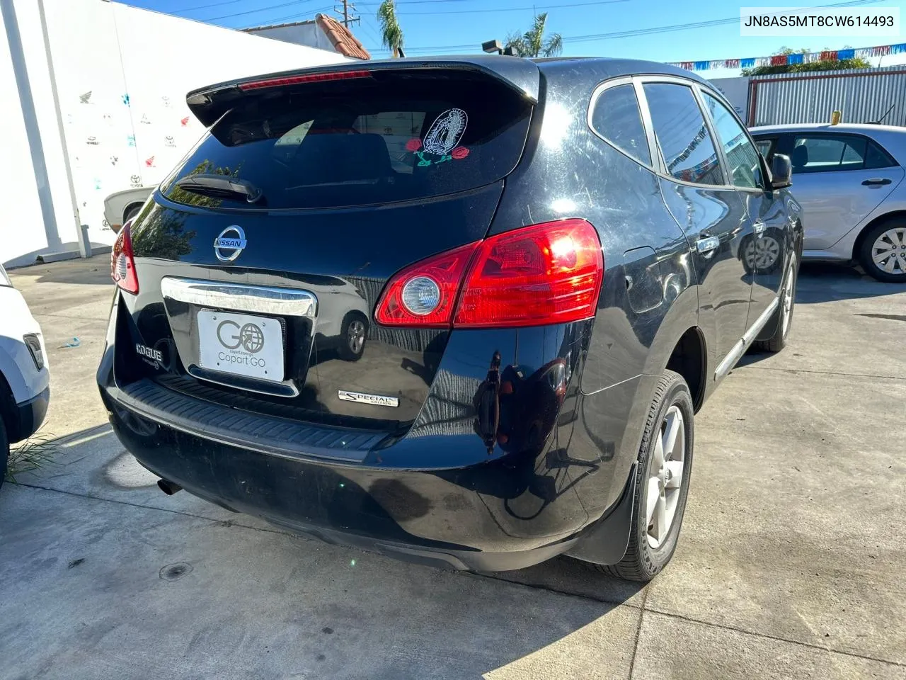 2012 Nissan Rogue S VIN: JN8AS5MT8CW614493 Lot: 81100994