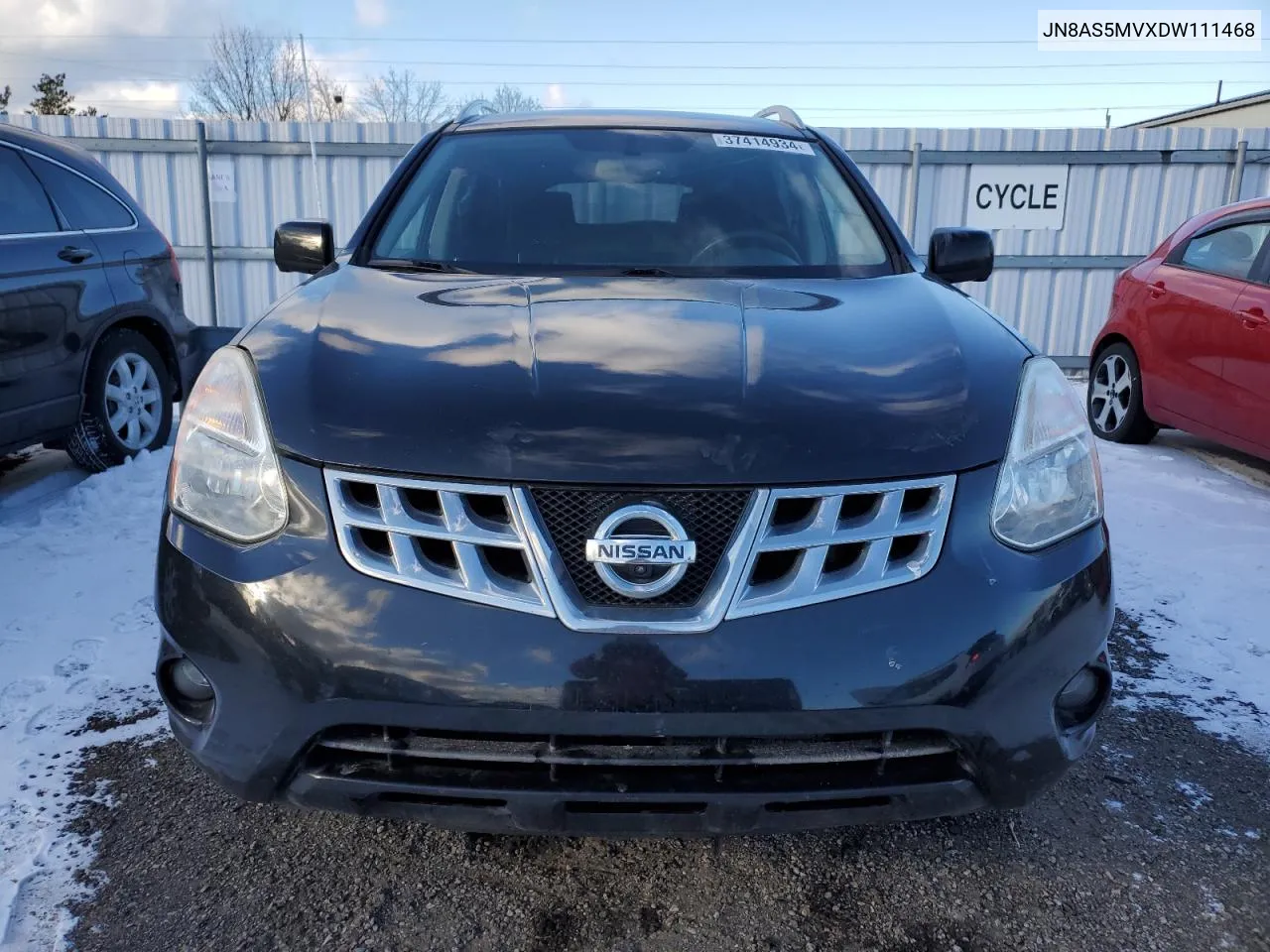 2013 Nissan Rogue S VIN: JN8AS5MVXDW111468 Lot: 37414934