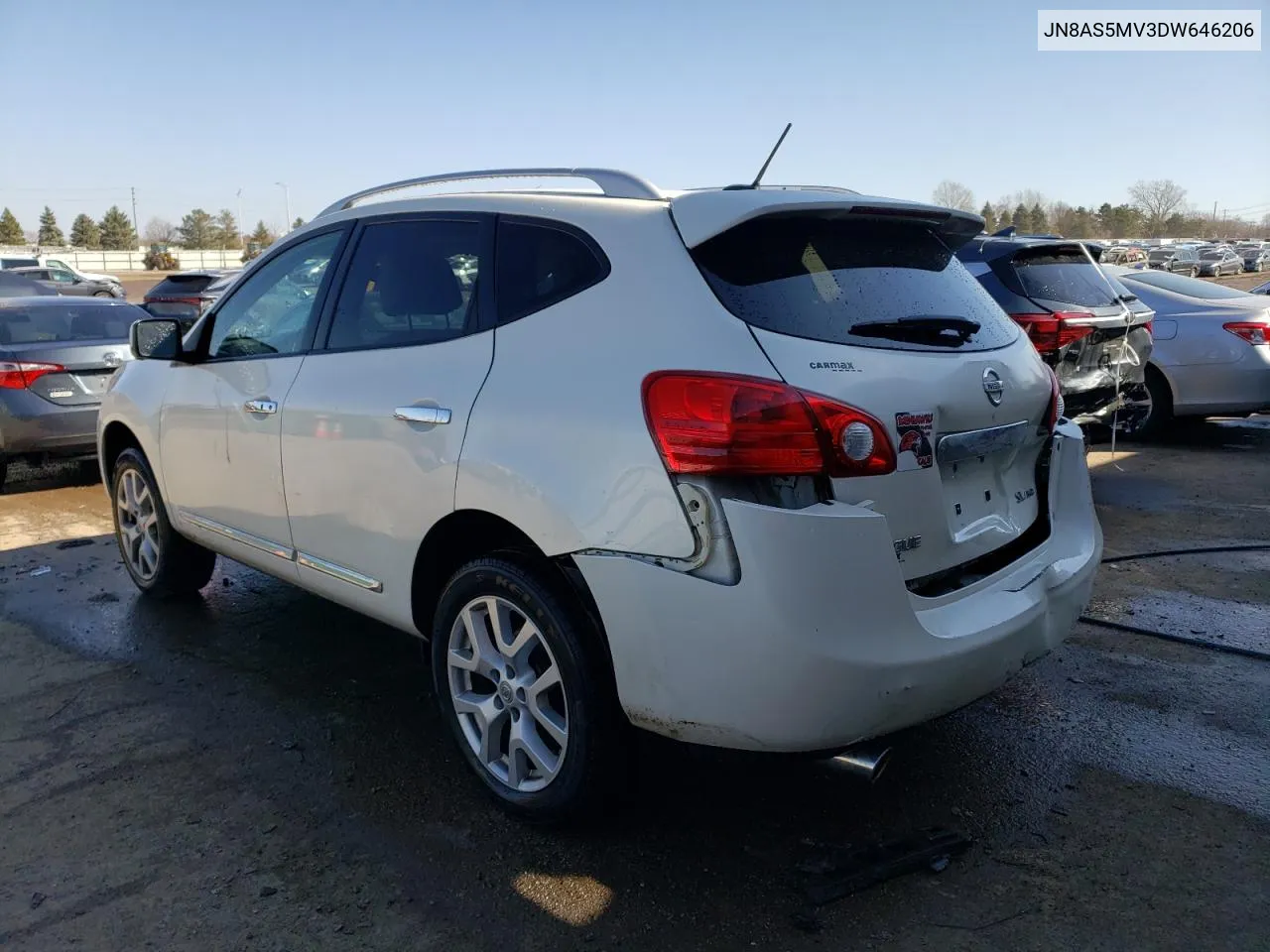 2013 Nissan Rogue S VIN: JN8AS5MV3DW646206 Lot: 46110874