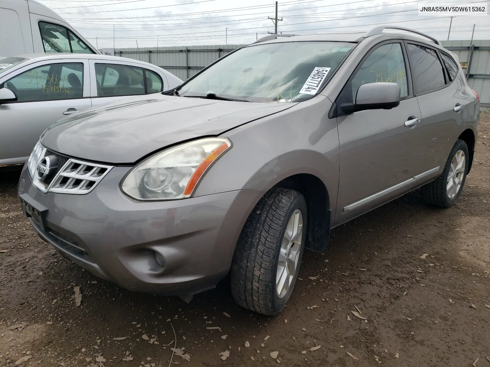 2013 Nissan Rogue S VIN: JN8AS5MV5DW615362 Lot: 54857774