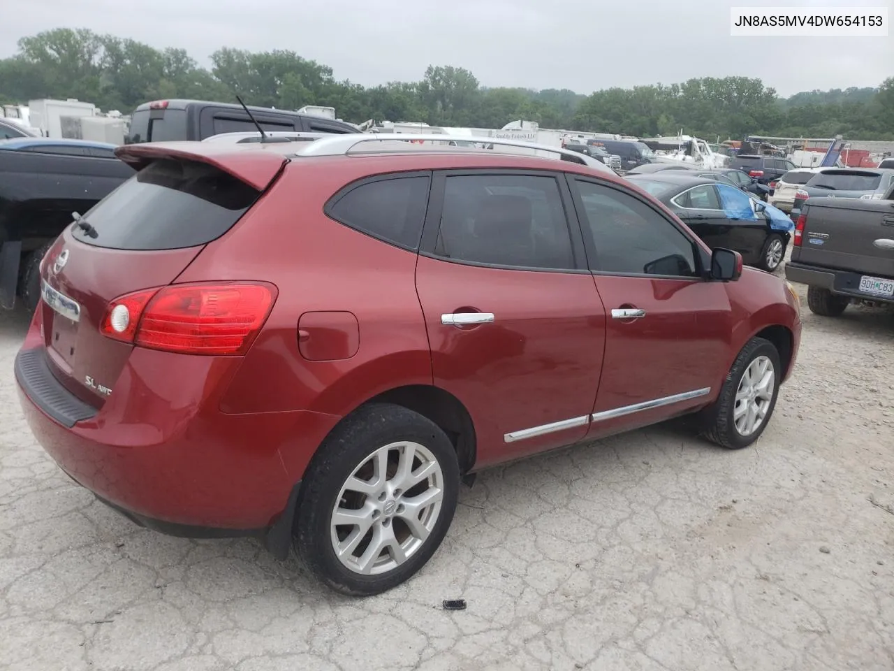 2013 Nissan Rogue S VIN: JN8AS5MV4DW654153 Lot: 55138194