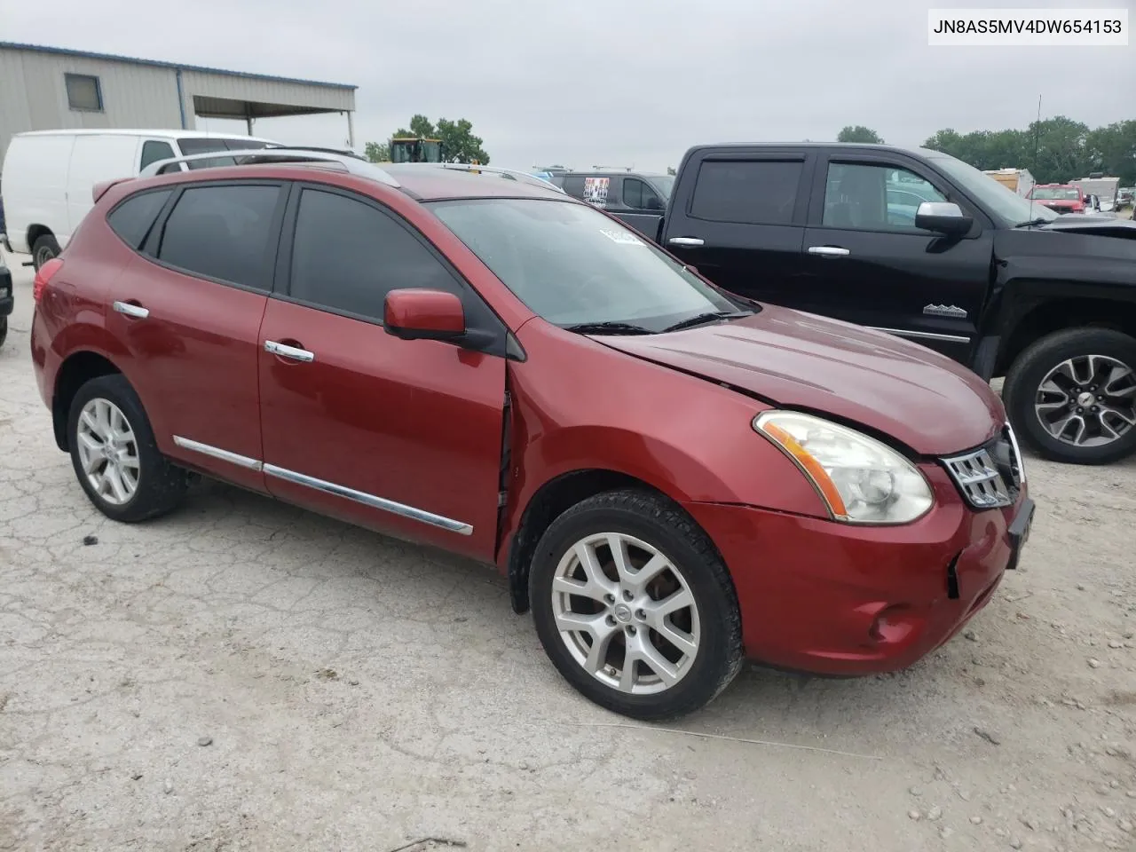 2013 Nissan Rogue S VIN: JN8AS5MV4DW654153 Lot: 55138194