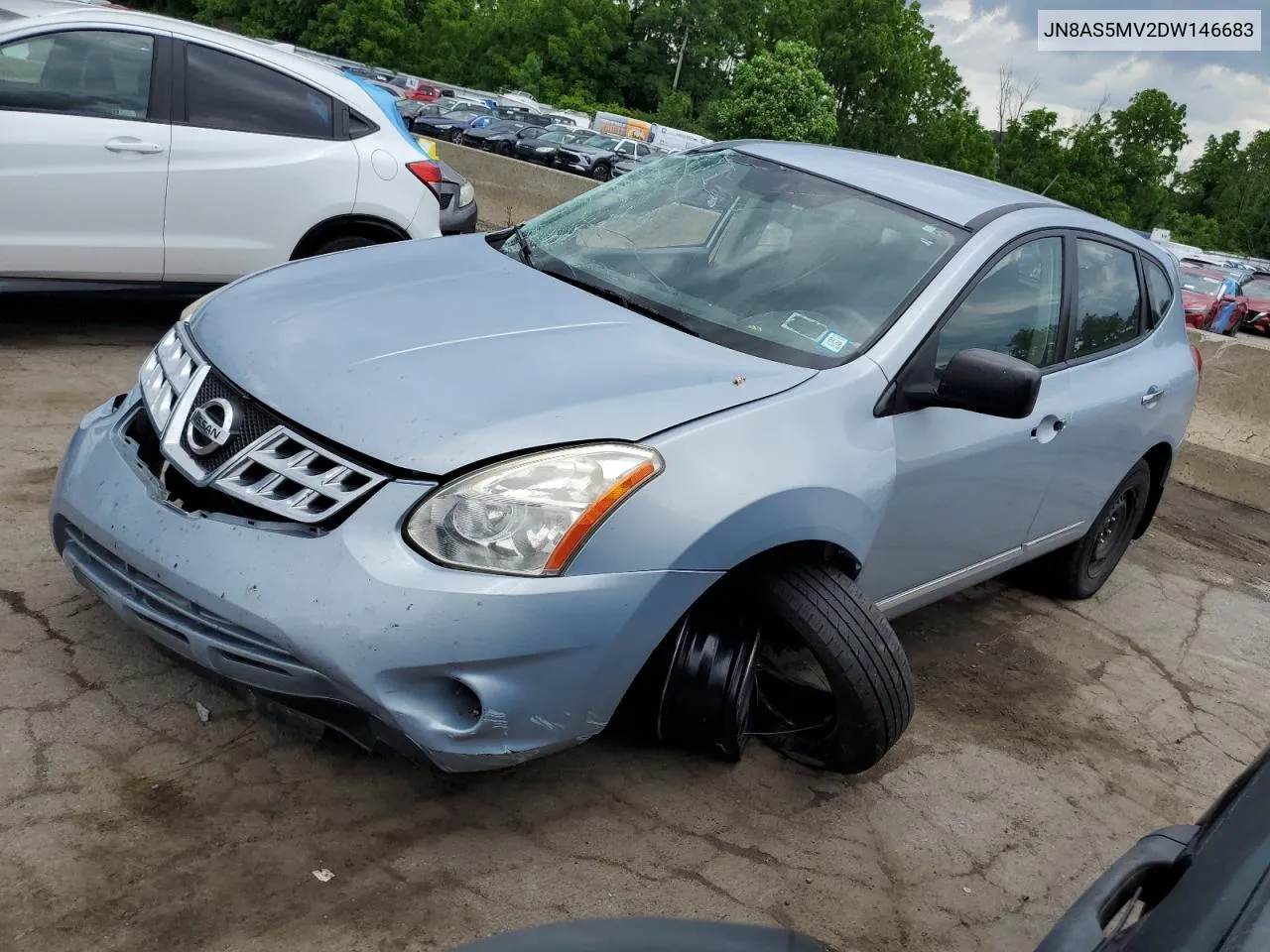 2013 Nissan Rogue S VIN: JN8AS5MV2DW146683 Lot: 58011544