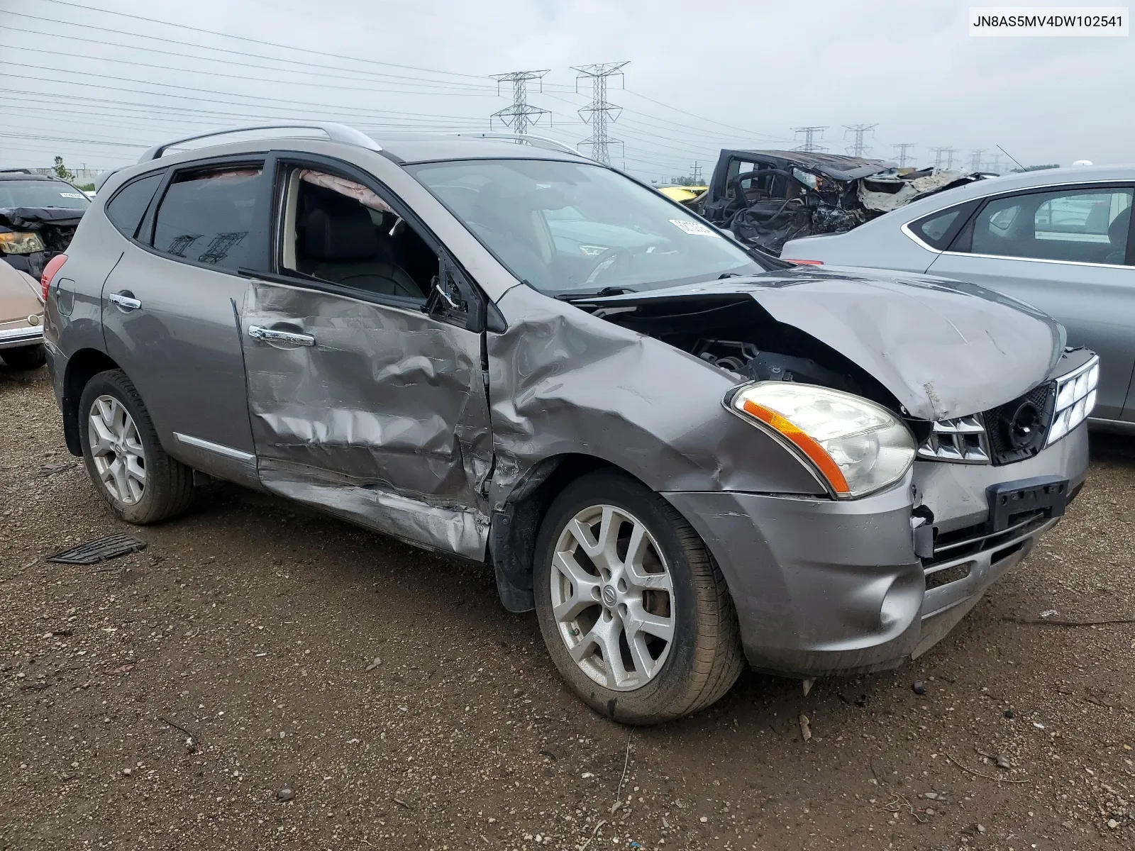 2013 Nissan Rogue S VIN: JN8AS5MV4DW102541 Lot: 62130054