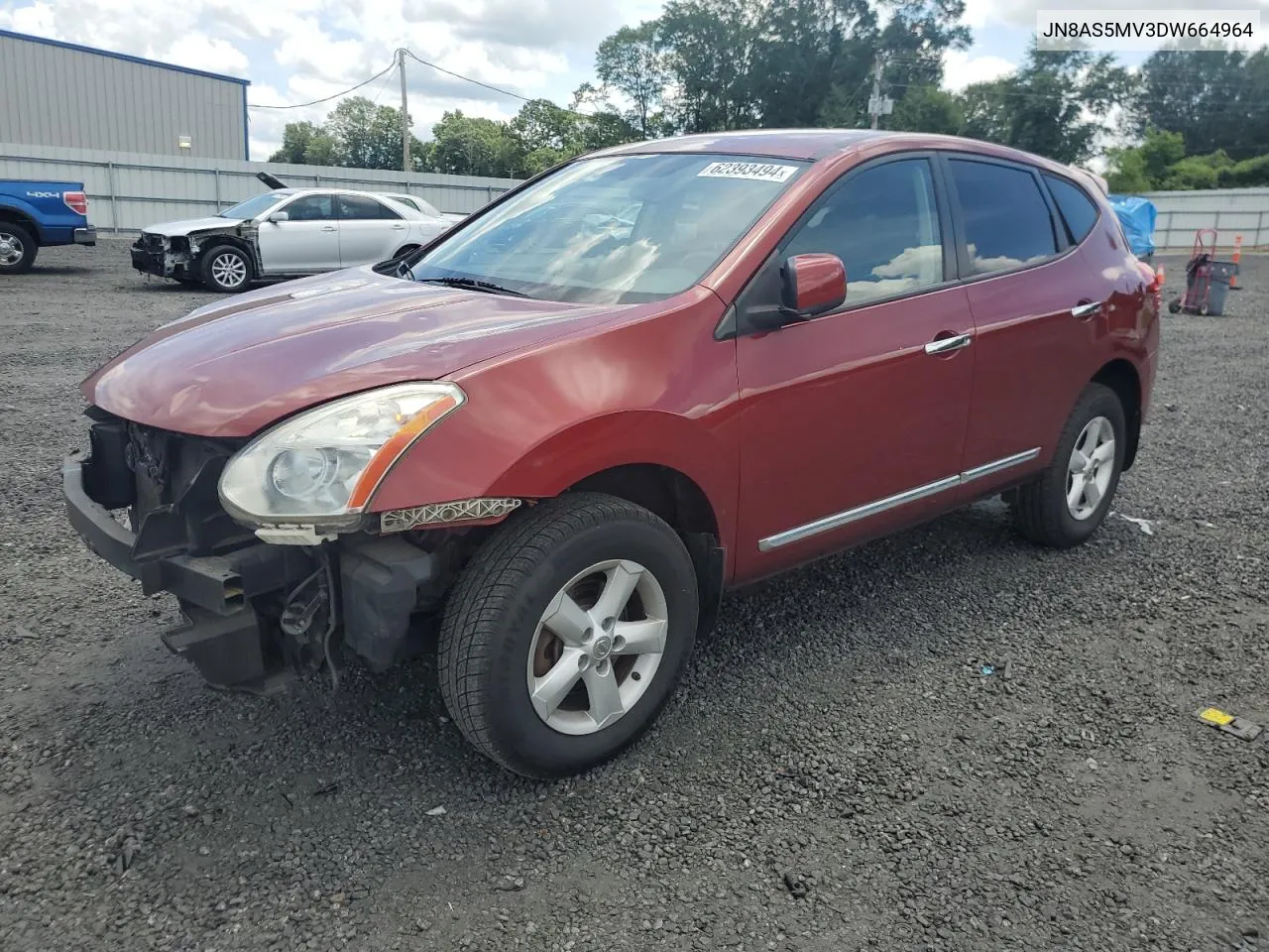 2013 Nissan Rogue S VIN: JN8AS5MV3DW664964 Lot: 62393494