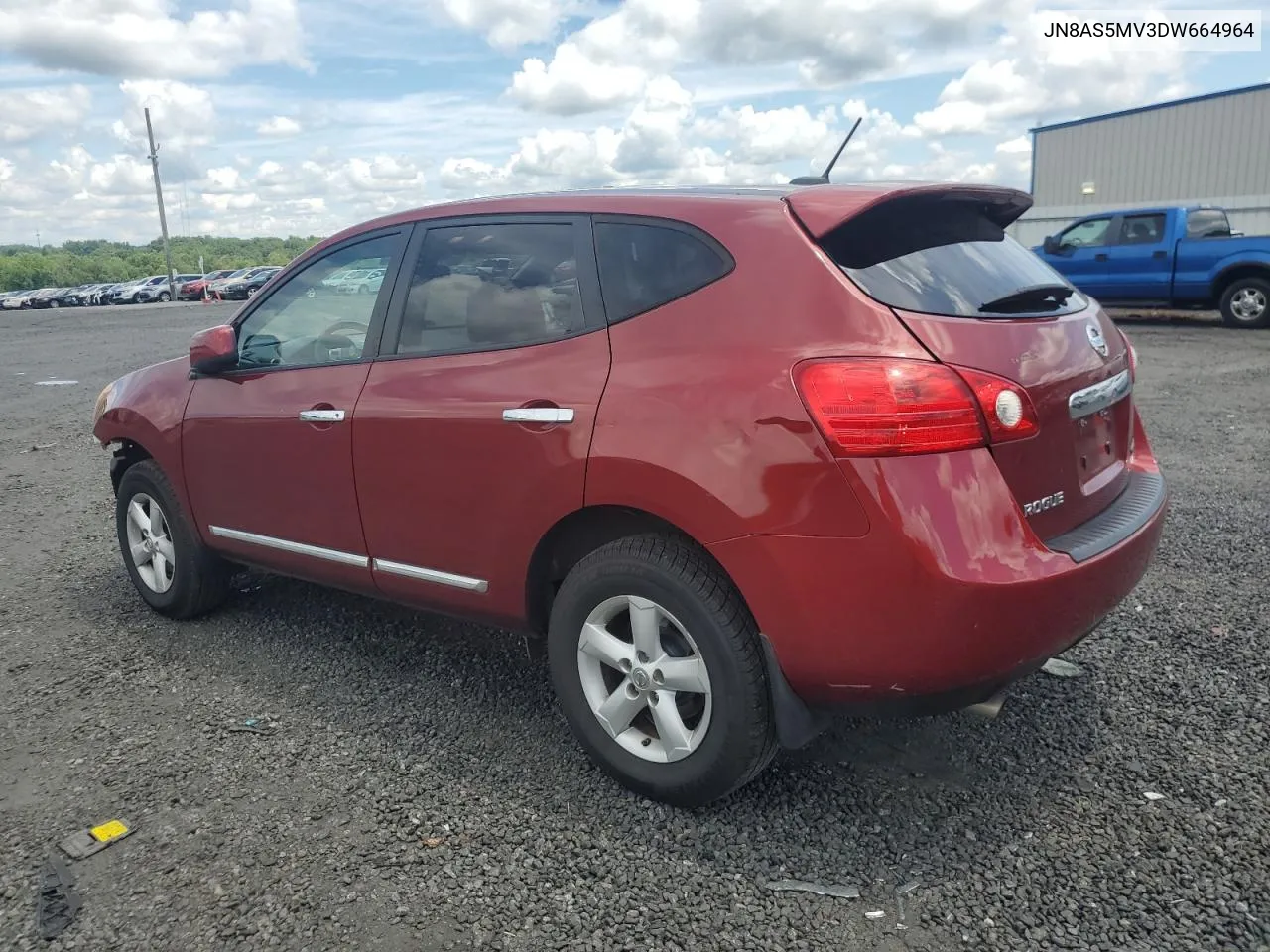 2013 Nissan Rogue S VIN: JN8AS5MV3DW664964 Lot: 62393494