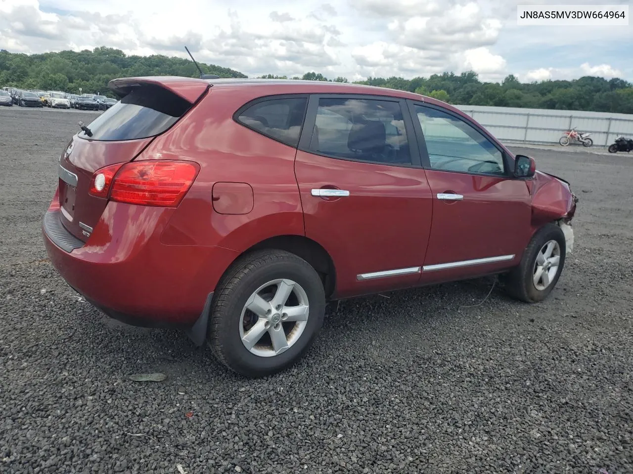 2013 Nissan Rogue S VIN: JN8AS5MV3DW664964 Lot: 62393494