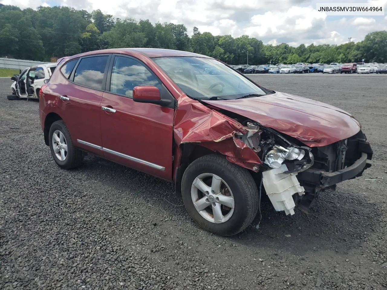 2013 Nissan Rogue S VIN: JN8AS5MV3DW664964 Lot: 62393494