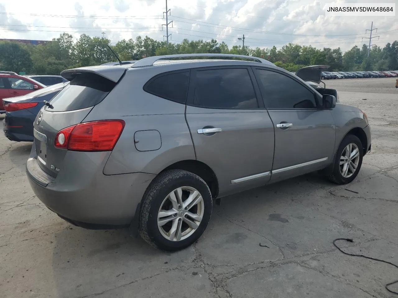 2013 Nissan Rogue S VIN: JN8AS5MV5DW648684 Lot: 63650354