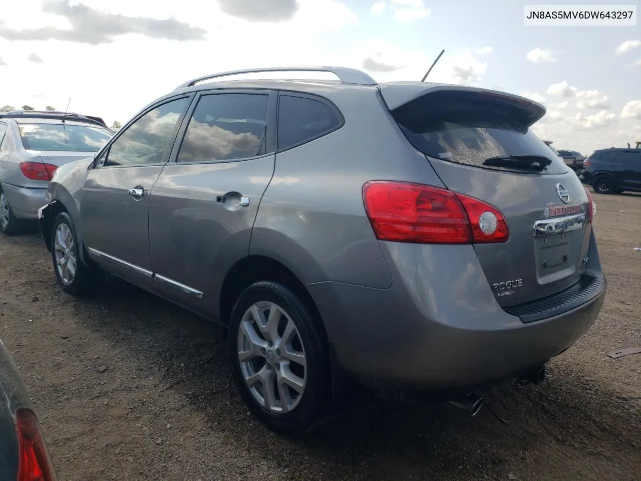 2013 Nissan Rogue S VIN: JN8AS5MV6DW643297 Lot: 64202994