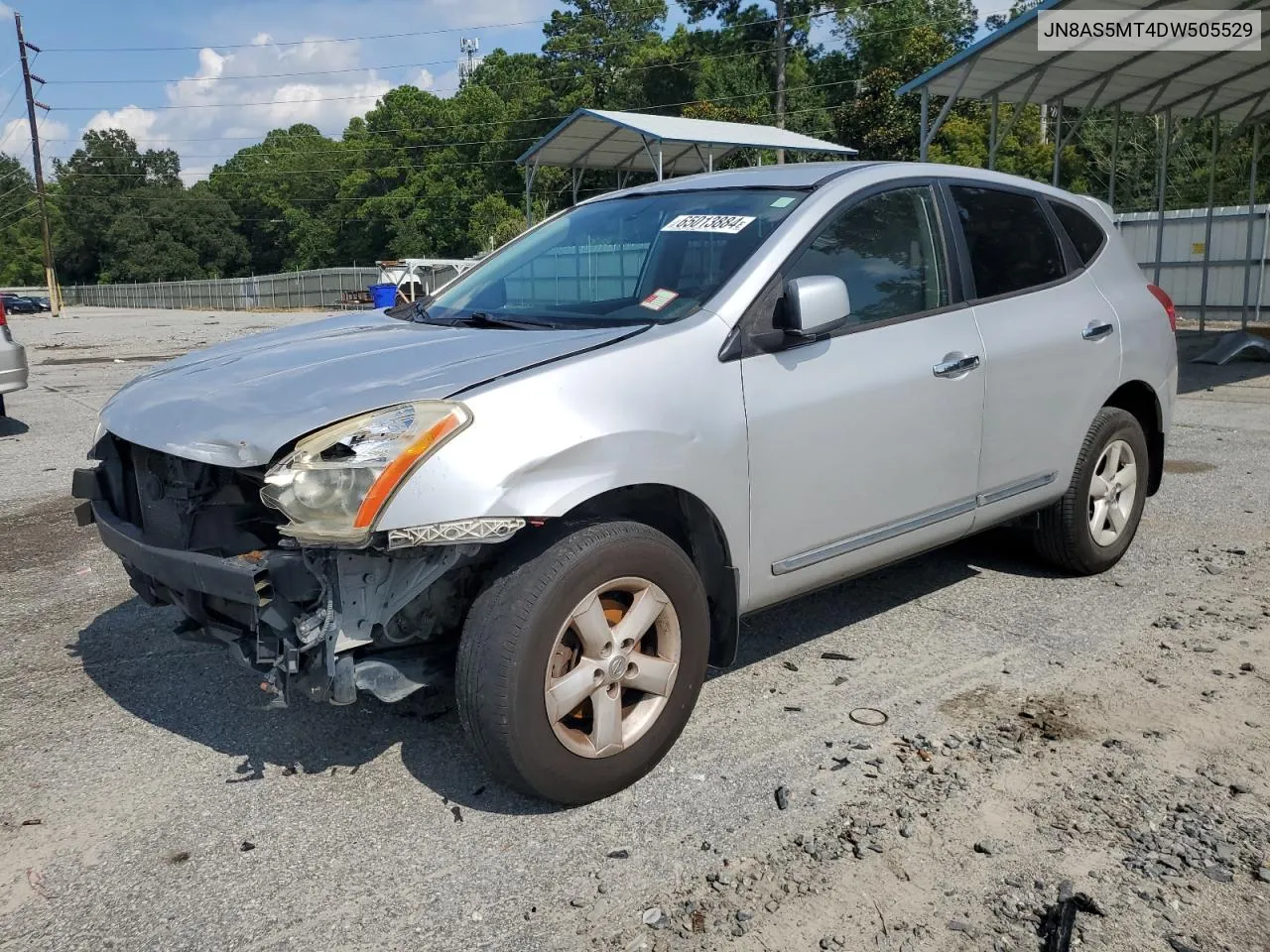 2013 Nissan Rogue S VIN: JN8AS5MT4DW505529 Lot: 65013884