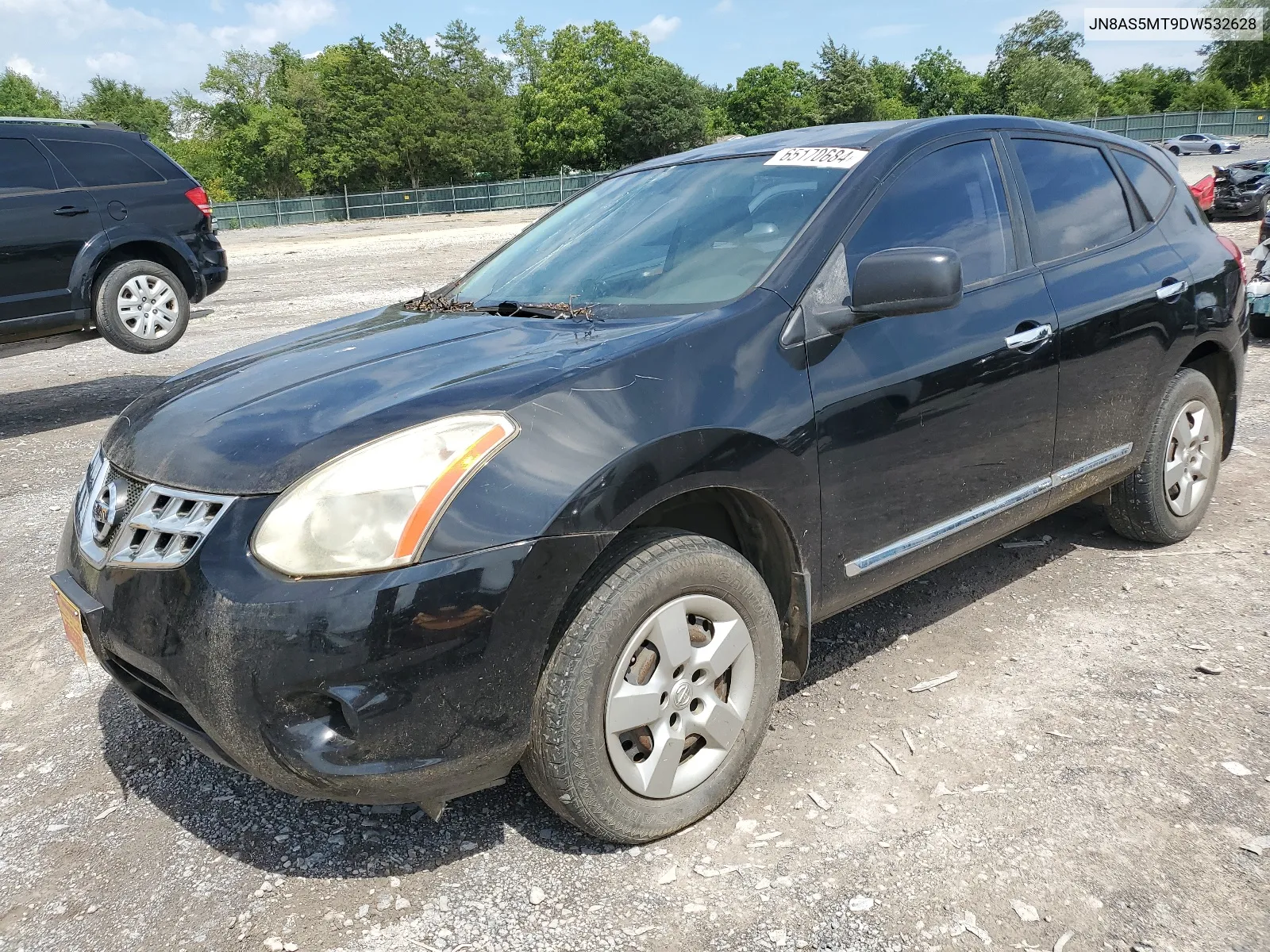 2013 Nissan Rogue S VIN: JN8AS5MT9DW532628 Lot: 65170684