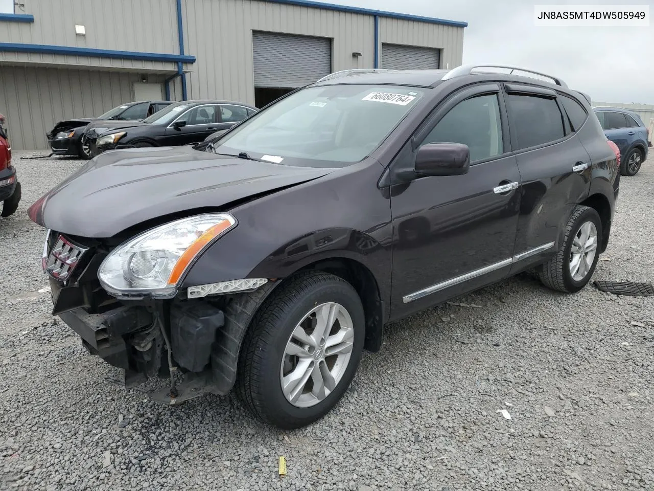 2013 Nissan Rogue S VIN: JN8AS5MT4DW505949 Lot: 66080764