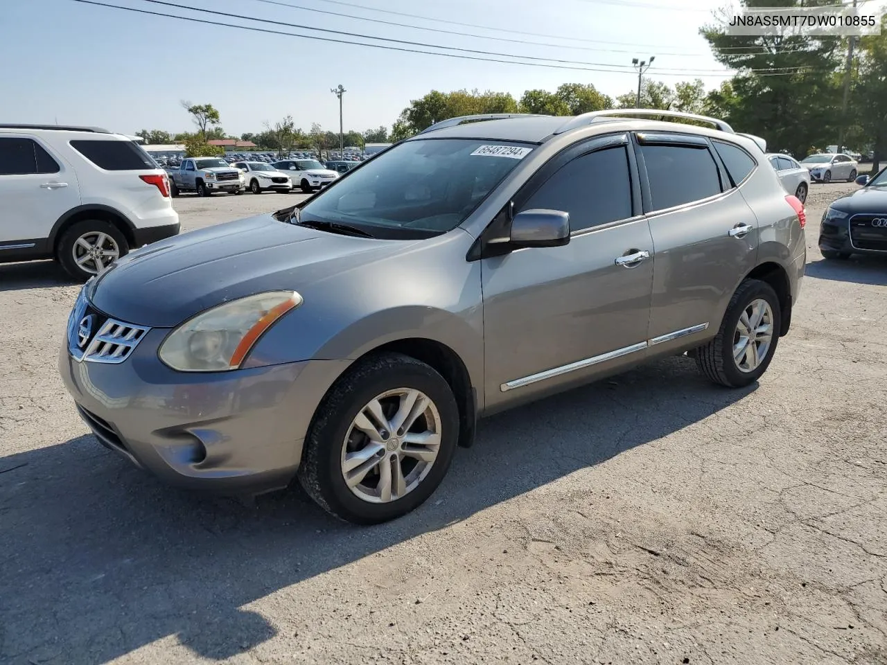 2013 Nissan Rogue S VIN: JN8AS5MT7DW010855 Lot: 66487294