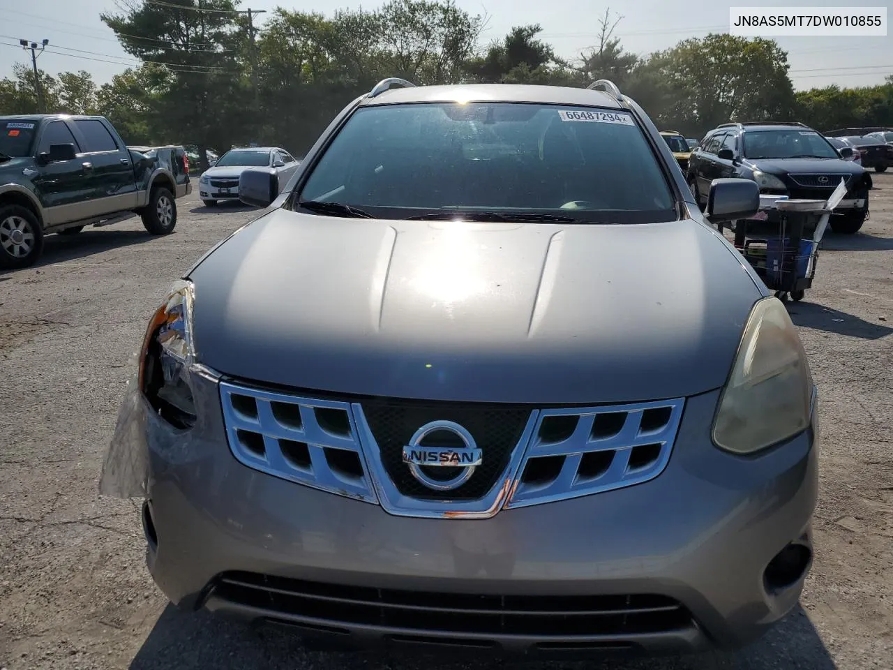 2013 Nissan Rogue S VIN: JN8AS5MT7DW010855 Lot: 66487294