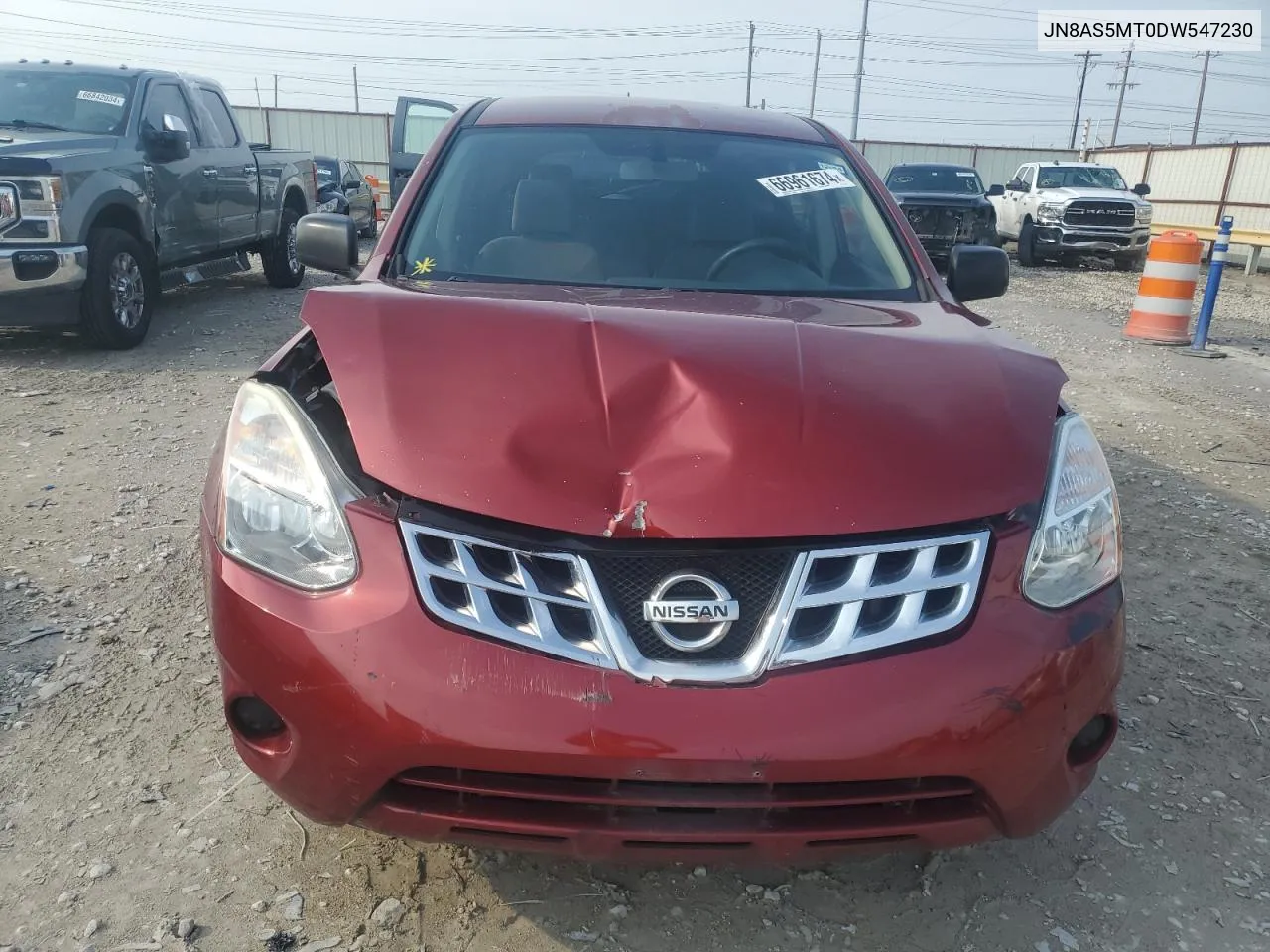 2013 Nissan Rogue S VIN: JN8AS5MT0DW547230 Lot: 66961674