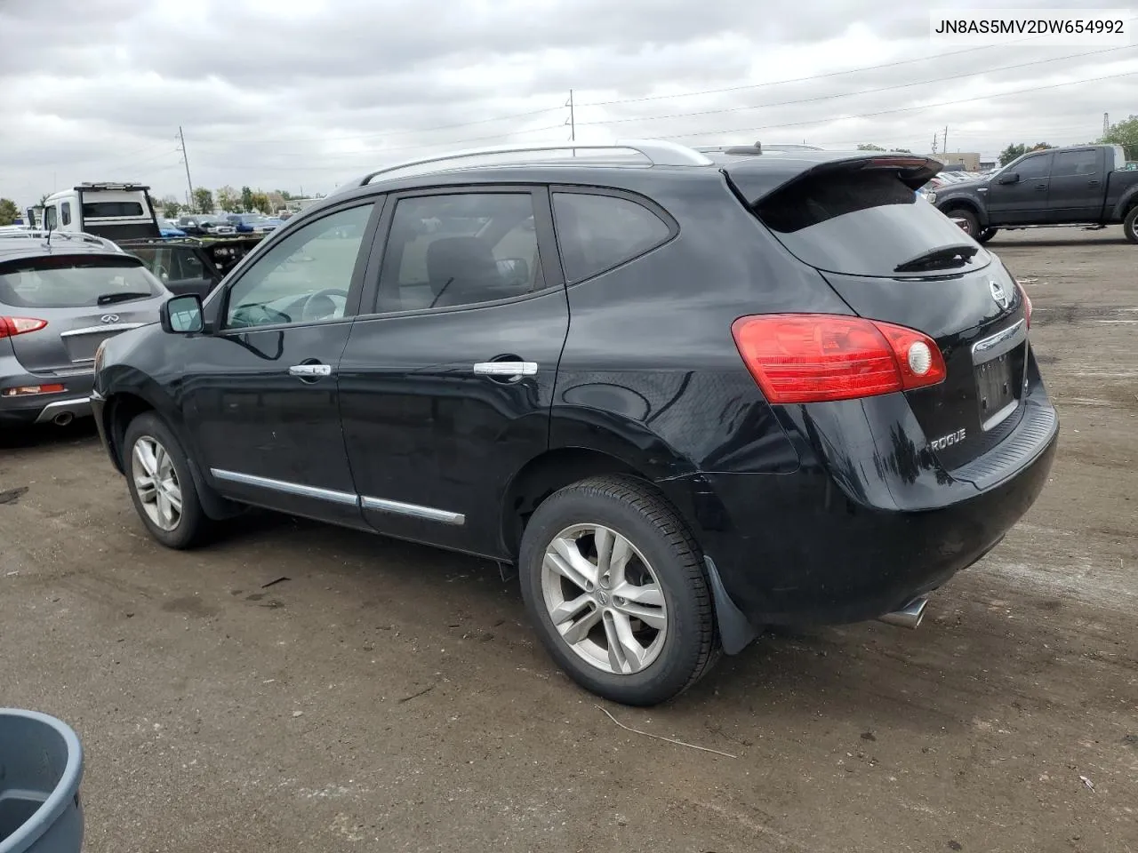 2013 Nissan Rogue S VIN: JN8AS5MV2DW654992 Lot: 66980354