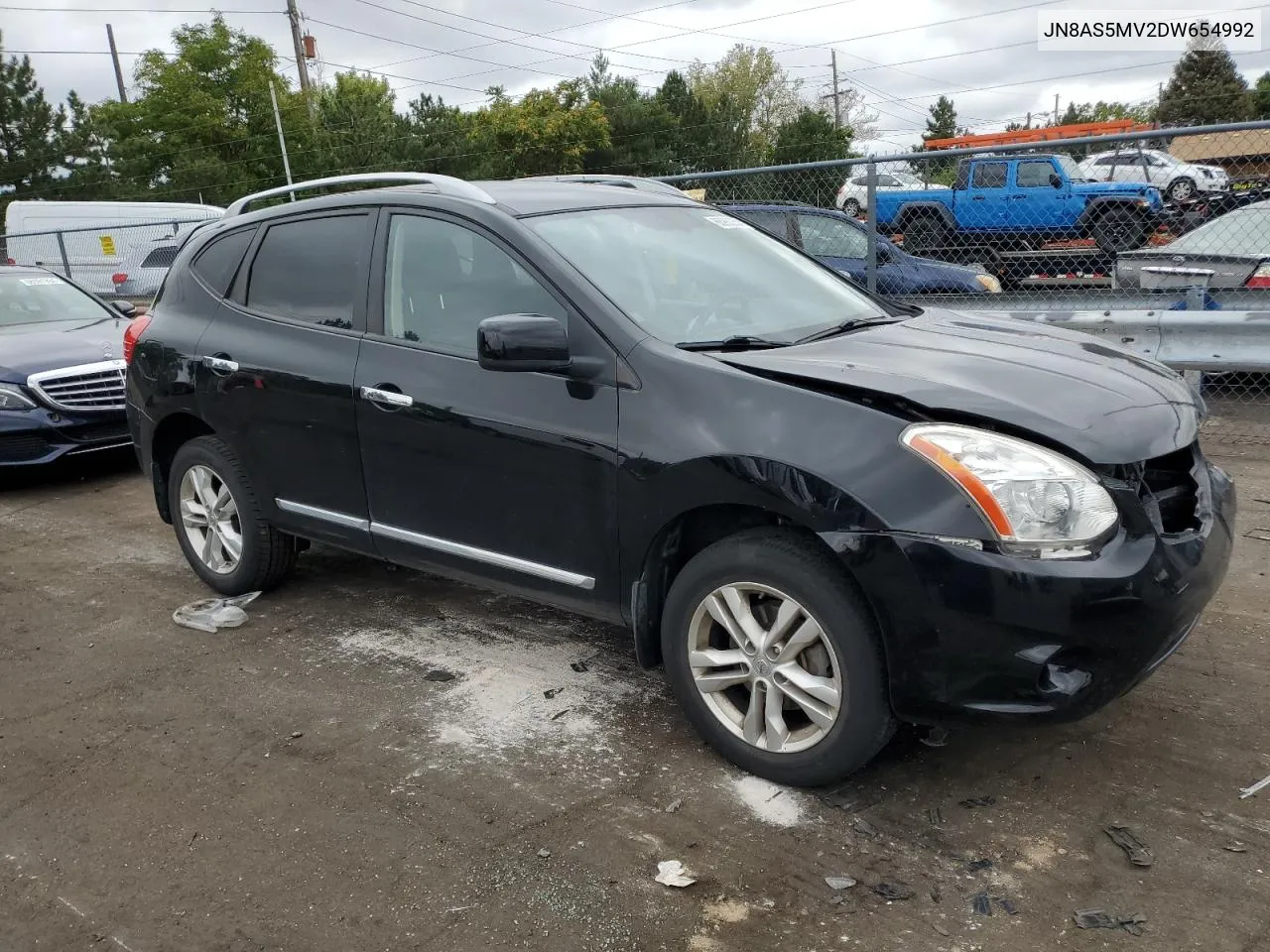 2013 Nissan Rogue S VIN: JN8AS5MV2DW654992 Lot: 66980354