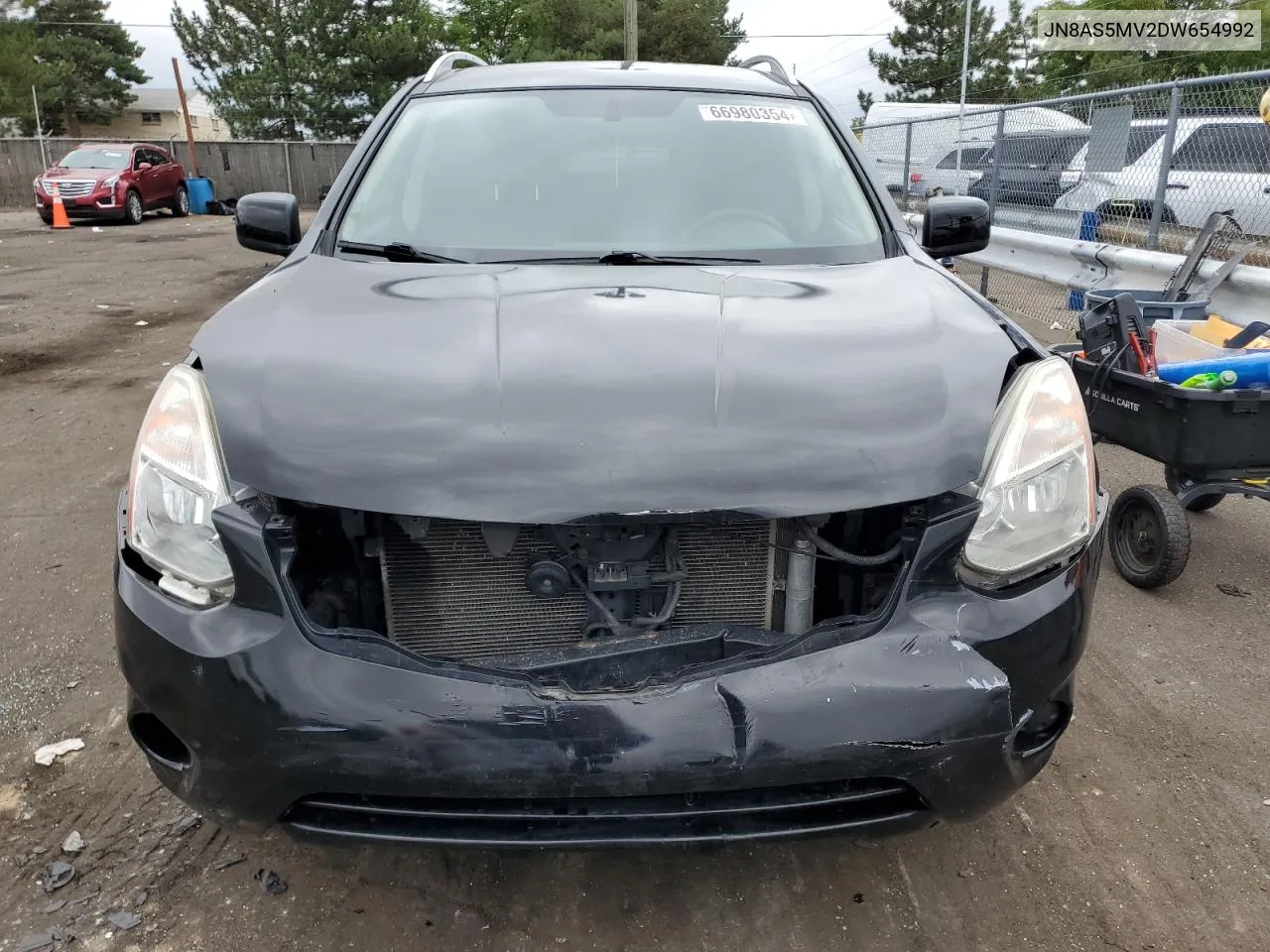 2013 Nissan Rogue S VIN: JN8AS5MV2DW654992 Lot: 66980354