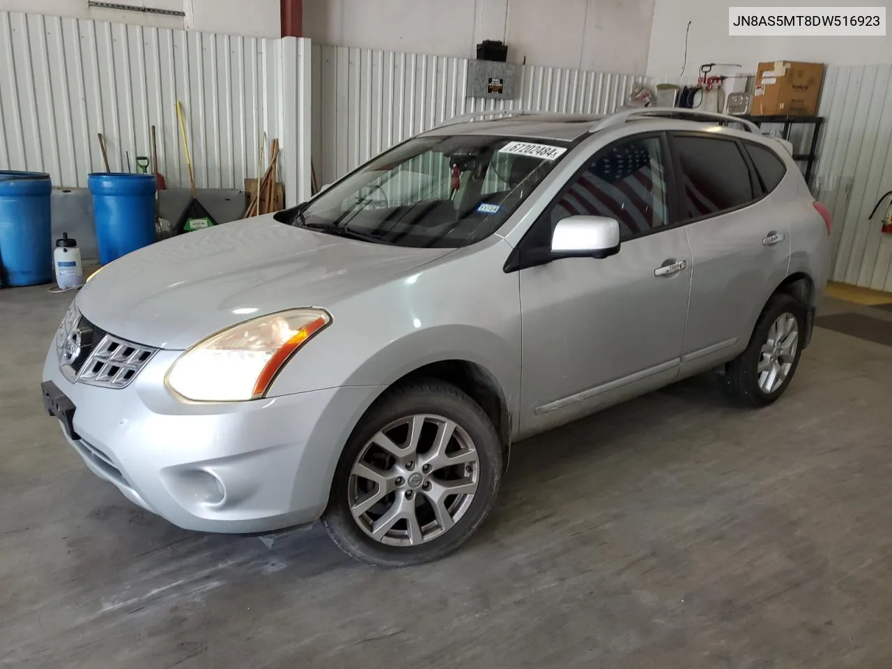 2013 Nissan Rogue S VIN: JN8AS5MT8DW516923 Lot: 67202484