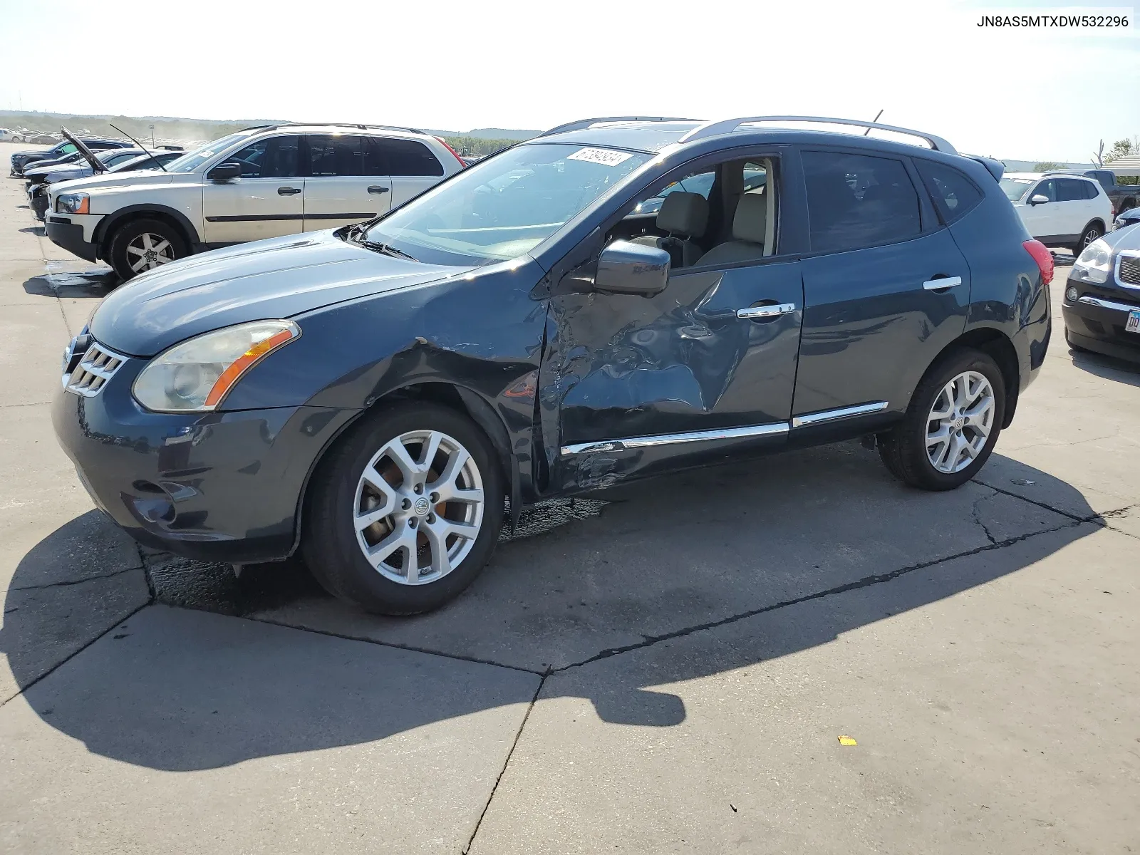 JN8AS5MTXDW532296 2013 Nissan Rogue S