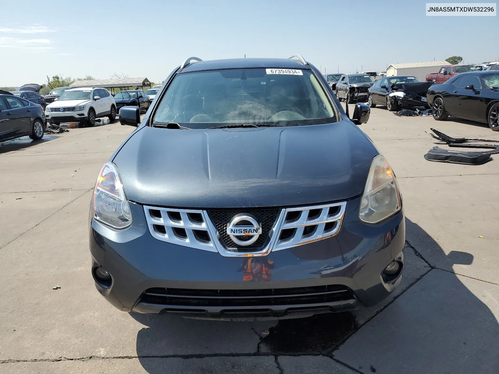 2013 Nissan Rogue S VIN: JN8AS5MTXDW532296 Lot: 67394934