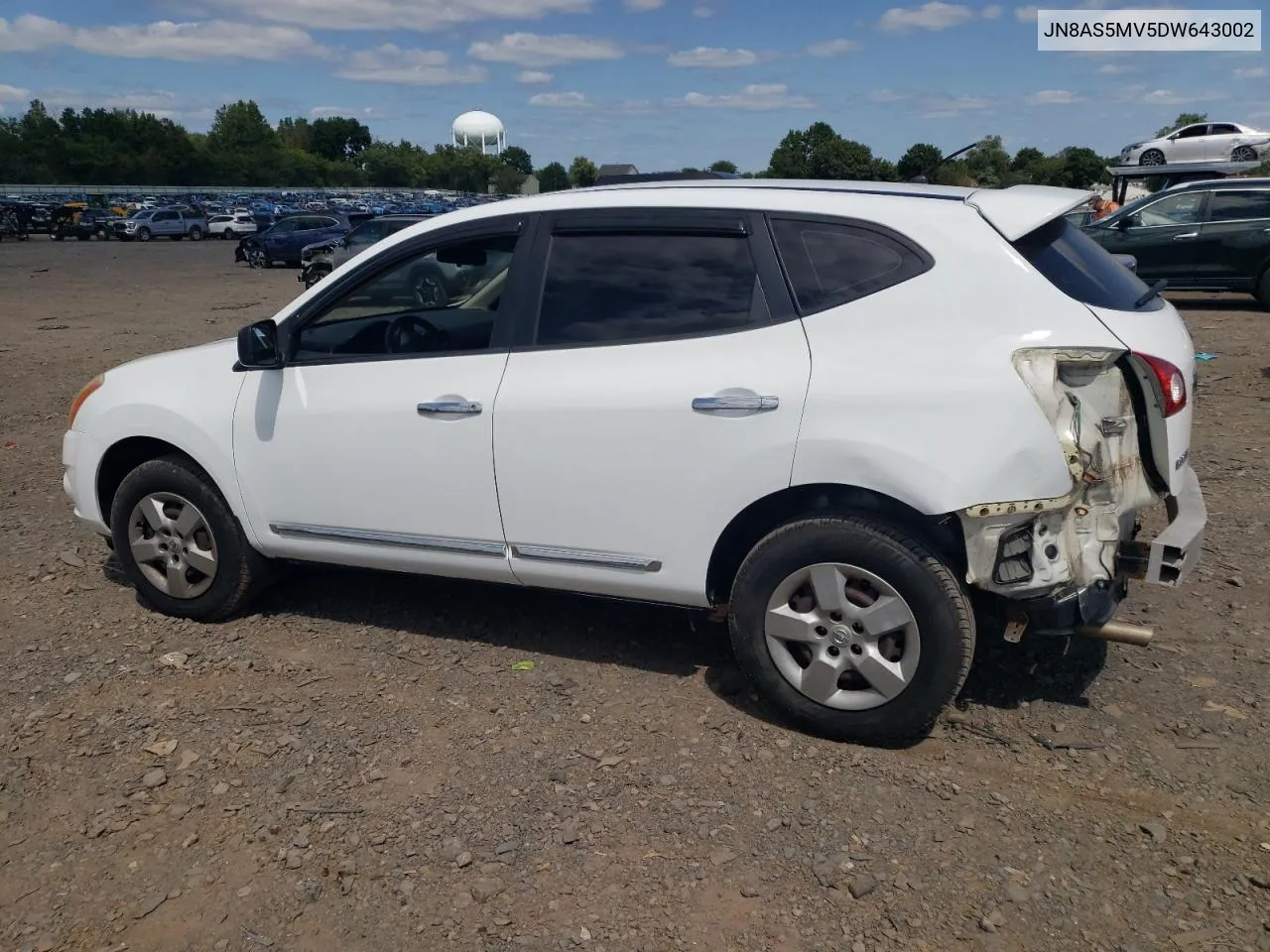 JN8AS5MV5DW643002 2013 Nissan Rogue S