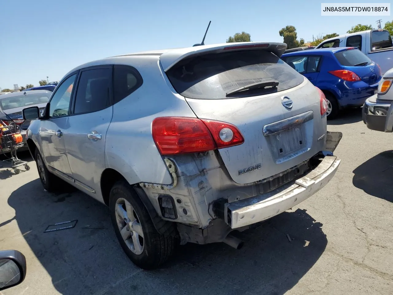 2013 Nissan Rogue S VIN: JN8AS5MT7DW018874 Lot: 68484874