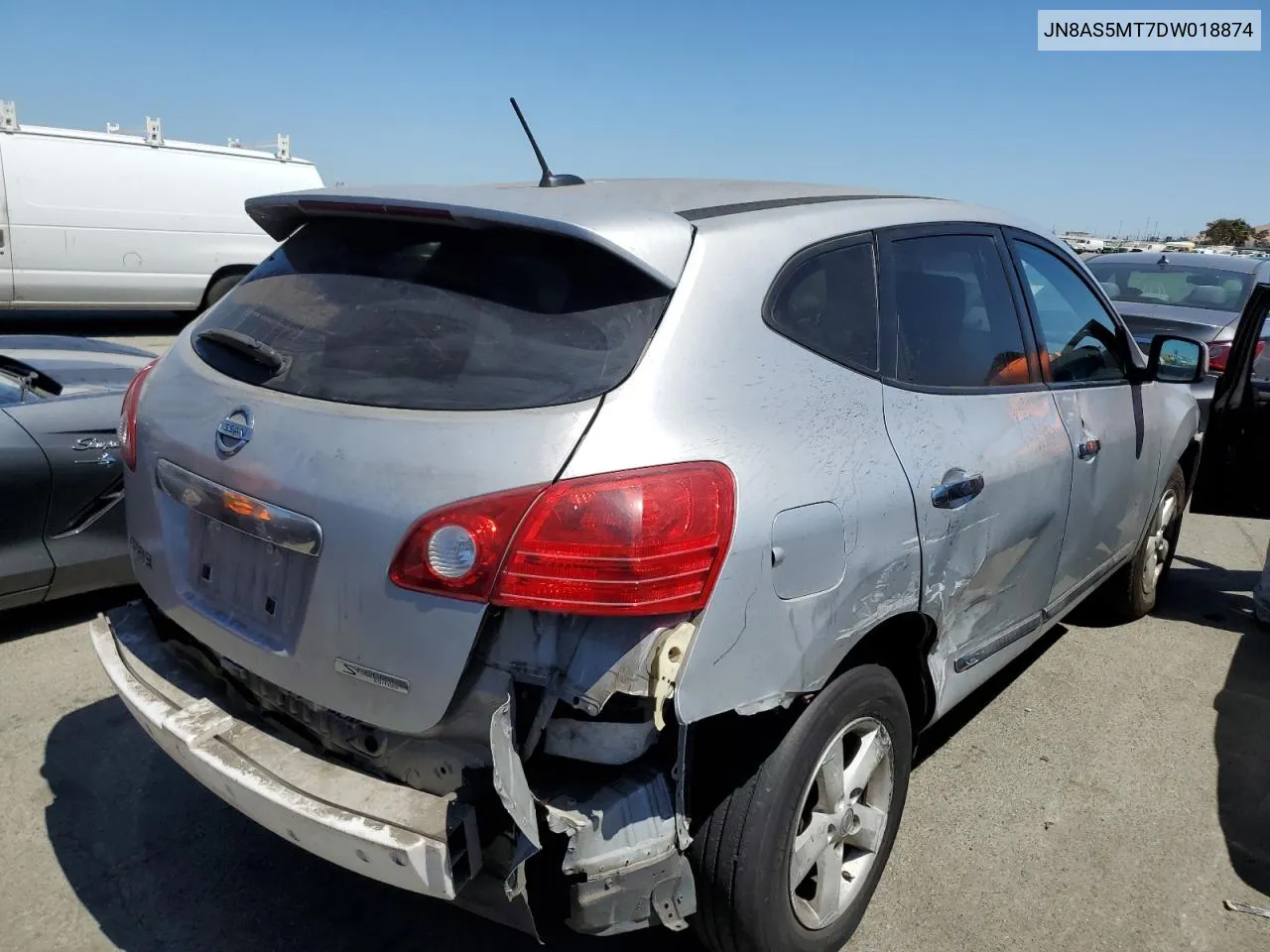 JN8AS5MT7DW018874 2013 Nissan Rogue S